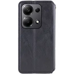 Шкіряний чохол-книжка GETMAN Cubic (PU) для Xiaomi Redmi Note 13 5G Чорний - мініатюра 2