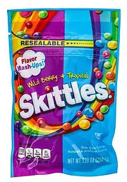 Драже Skittles wild berry + tropical 205g