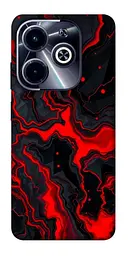 TPU чохол Demsky Black red marble для Infinix Hot 40i