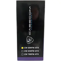 БЖ 600W Casecom, 120mm, Modular, Box - мініатюра 6
