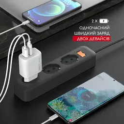 Зарядний пристрій Intaleo 30W GAN USB-C PD+USB-A QC 3.0 white (1283126578274) - миниатюра 6