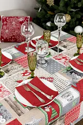 Серветка Прованс Merry Christmas 45х35 см червона (31379) - мініатюра 5