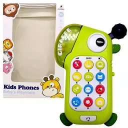 Іграшка музичний телефон T8 Салатовий shop (6985812250857)