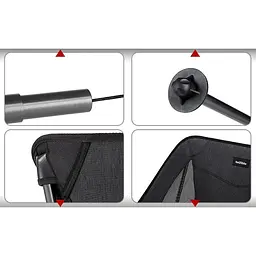 Стілець складаний Naturehike Stellaluna L04 CNK2450JJ015 алюміній розмір M (Чорний) - мініатюра 5