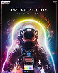 Неоновий стрічковий світильник Lphianx, 10 футів світлодіодного гнучкого неонового світла з музичною синхронізацією Б/в - мініатюра 2
