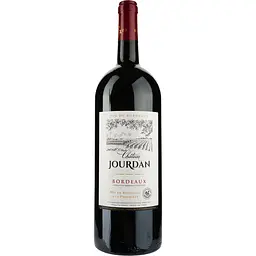 Вино Chateau Jourdan AOP Bordeaux 2022, червоне, сухе, 1,5 л