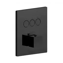 Термостат для душу на 3 споживача Paffoni Compact Box black matt CPT519NO, Чорний матовий