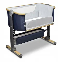 Дитяче ліжечко 3 в 1 Lionelo Timon BLUE NAVY + матрац - мініатюра 4