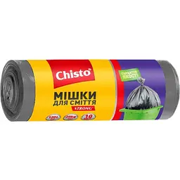 Пакети для сміття CHISTO 10шт 120л strong