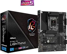 AsRock Z790 PG LIGHTNING (1700/Z790, 4*DDR5, 2*PCIex16, HDMI/eDP, 4xSATA, 4xM.2, 2.5Glan, 7.1ch, ATX - мініатюра 5