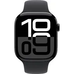 Смарт-годинник Apple Watch Series 10 GPS 46mm Jet Black Aluminum Case with Black Sport Band S/M (MWWP3) [114950] - мініатюра 2