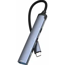 Концентратор ColorWay USB-C 4-in-1 USB-C2.0х3/USB3.0 (CW-HUB07) - мініатюра 2