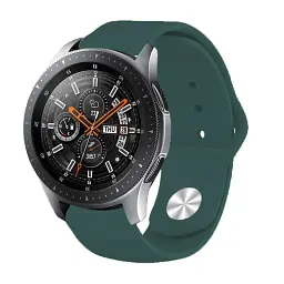 Силіконовий ремінець BeCover для Xiaomi iMi KW66/Mi Watch Color/Haylou LS01/Watch S1 Active Dark-Green (706366) - мініатюра 4