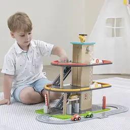 Дерев'яний паркінг із АЗС Viga Toys (44509) - мініатюра 3