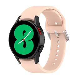 Ремінець для Samsung Galaxy Watch 5 40mm - бежевий ширина кріплення 20мм силікон Watchbands Galaxy OneLine (W41-4WB93973532) - мініатюра 2