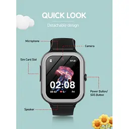 Смарт годинник-телефон дитячий Wonlex KT31 4G WI-FI GPS SIM-картою Blue (16997-hbr) - мініатюра 9
