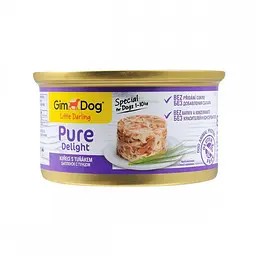 Вологий корм для собак GimDog LD Pure Delight 85 г (курка та тунець) - мініатюра 2