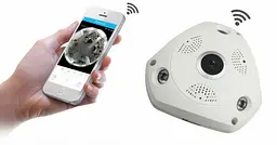 Панорамна Wi-Fi Smart камера V380-V7 із блоком живлення - мініатюра 2