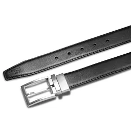 Ремінь чоловічий шкіряний Semi Line Black/Brown (P8231-0 XL) 120 см