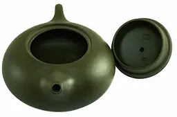 Ісинский чайник Сплющенний Зелений Сі Ши, 200 мл - мініатюра 9
