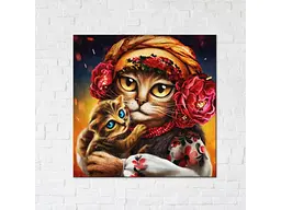 Сім'я котиків ©Маріанна Пащук, Brushme (40х40 см)
