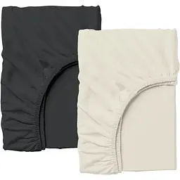 Набір простирадл на резинці Cosas BEIGE/BLACK 90х200х20 см (Set_Beige_Black_90x200_2)