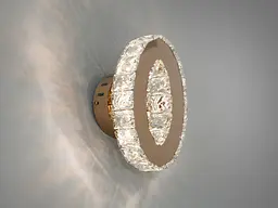 Світильник настінний LED Diasha 9604G, 6W, 330 лм, золото, кришталевий, дизайнерський стиль, IP20