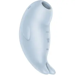 Вакуумний кліторальний стимулятор з вібрацією Satisfyer Seal You Soon блакитний