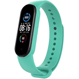 Ремінець для фітнес-браслета Lemfo для Xiaomi Mi Band 5, 6, 7 бірюзовий