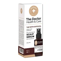 Сироватка для волосся The Doctor Health & Care Tar With Ichthyol + Sebo-Stop Complex Dermatological Scalp serum, 118 мл - мініатюра 2