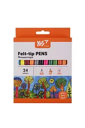Фломастери "Yes" 24кольор. "O`range Line" №650558