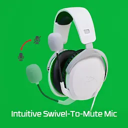 Гарнітура HyperX Cloud Stinger 2 Xbox mini-jack біло-зелений (75X28AA) - мініатюра 7