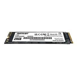 Накопичувач SSD M.2 Patriot P320 256GB NVMe 2280 Gen3.0 x4 3D TLC - мініатюра 3