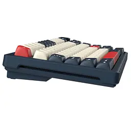 Механічна ігрова клавіатура GamePro MK-266-BL Asgard Yord Keychron Super Red Switch Bluetooth 5.2/2.4 ГГц/USB Blue - мініатюра 3