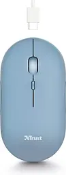 Миша Trust Puck Wireless/Bluetooth Silent Blue (24126) - мініатюра 5