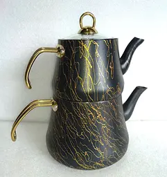 Двоярусний чайник O.M.S. Collection 8204-L Gold (1,2/2,5 л.) - мініатюра 7
