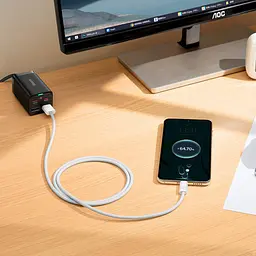Кабель Baseus Dynamic Series Fast Charging Cable USB to Type-C 100W 1m CALD000602 White - мініатюра 7