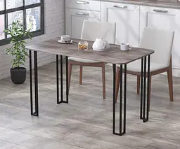 Обідній стіл Сквер 120-65 Закруглені кути Loft Design (Дуб Палена)