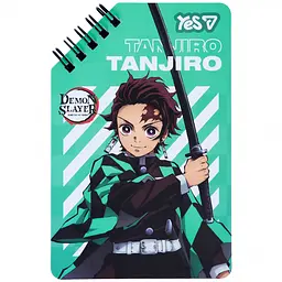 Блокнот Yes Demon Slayer Tanjiro 9.5x14.5 см 60 аркушів лінія (152229)