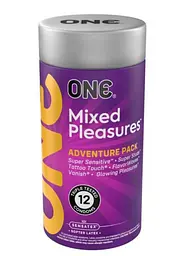 Набір презервативів ONE Adventure Pack Mixed Pleasures 12 шт з різними текстурами - мініатюра 5