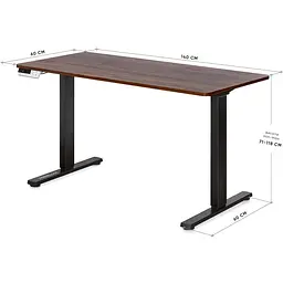 Стіл Mealux PowerDesk Duo Walnut (EVO-242 Duo Walnut /B) - мініатюра 3