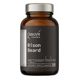 Вітаміни та мінерали OstroVit Pharma Bison Beard, 60 капсул для підтримки шкіри, волосся та нігтів
