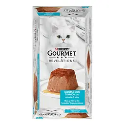 Уцінка. Вологий корм Gourmet Revelations Мус з тунцем та підливкою повнораціонний для дорослих котів 114 г (2х57 г) - мініатюра 4