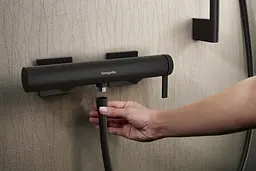 Змішувач для душу Hansgrohe Tecturis E matt black 73620670 - мініатюра 2