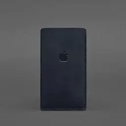 Шкіряний чохол для iPhone 11 Синій Crazy Horse - мініатюра 4