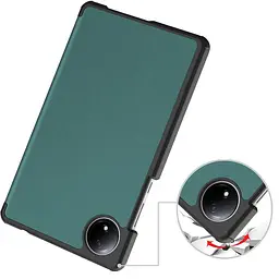 Чохол-книжка BeCover Smart Case для Xiaomi Redmi Pad SE 8.7" Dark Green (711906) - мініатюра 2