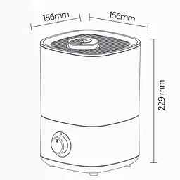 Зволожувач повітря Xiaomi Xiaoda Desk Humidifier F100 2.5L (XD-F100-01) - мініатюра 8