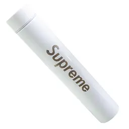 Білий термос для чаю та кави металевий термопляшка термочашка SUPREME SLIM H2O 250ml - мініатюра 3