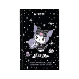 Блокнот Kite А6 Kuromi, тверда обкладинка, 80 аркушів, клітинка (HK24-199-1)