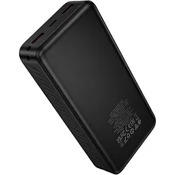 Зовнішній акумулятор Hoco J154A Victorious 20000mAh 22.5W Black [150866] - мініатюра 3
